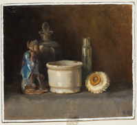 KS 1990 017
          <br/>
          Stilleven met potje en Javaans beeldje
          <br/>
          <em>Springer, Geertruida H. (1895-1988)</em>